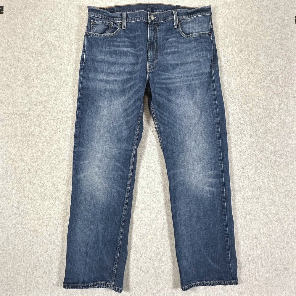 Levi Strauss 569 Loose Straight Fit Blue Jeans Mens W37 L32 Medium Wash Deni